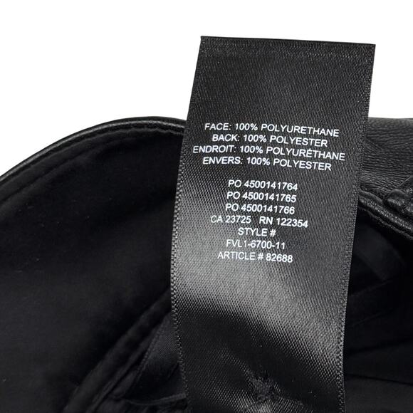 BABATON Aritzia Command Cropped Mid Rise Vegan Leather Pant Sz 00 Black - Picture 7 of 8